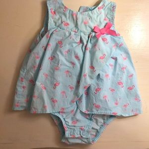 Baby girl flamingo dress